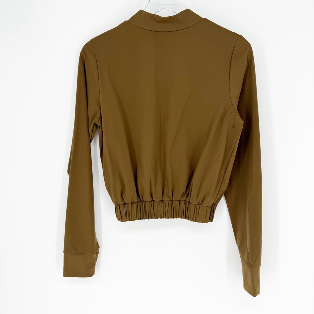 Aday 1/4 Button Pullover S Green - image 3